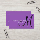 Recherche de lilac cartes visite Monogramme