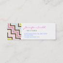 Recherche de motif zigzag cartes visite Élégant
