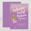 Recherche de ballerine mignonne invitations Rose