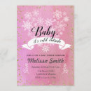 Recherche de flocon de neige rose invitations Mother to be