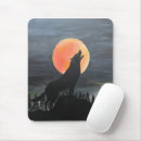 Recherche de silhouette loup tapis souris Lune