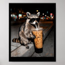 Suche nach lustiger waschbär poster Eiskaffee