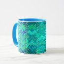 Recherche de batik bleu tasses Turquoise