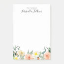 Recherche de note vide de fleur Aquarelle