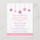Recherche de bouton de rose invitations Bébé fille