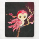 Recherche de hibou coloré tapis souris Hiboux
