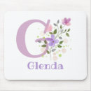 Recherche de lettre g tapis souris Floral