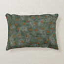 Recherche de feuille orange coussins Vert