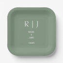 Recherche de sage wedding assiettes Vert sauge