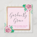Recherche de cottage chic cartes visite Rose