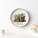 Suche nach wein und trauben wanduhren Küche