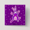 Recherche de lapin drôle badges Bande dessinée