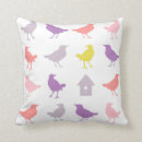 Recherche de oiseaux roses coussins Pastel