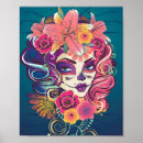 Suche nach schädel mit krone poster Blume