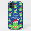 Recherche de motif de grenouille iphone coques Bleu