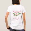Recherche de mariage rose de fleur tshirts Bridesmaid
