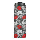 Recherche de rouge et argent tasses Fleurs