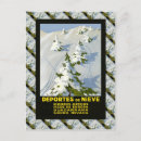 Recherche de affiche de ski cartes postales Vintage
