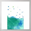 Recherche de bleu turquoise abstraite moderne posters Peinture