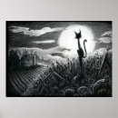 Recherche de chat clair lune art Éffrayant