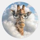 Recherche de tête de girafe autocollants Mignon