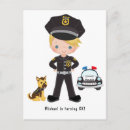 Recherche de policier vœux cartes Mignon