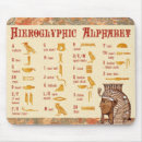 Recherche de hiéroglyphes égyptiens tapis souris Pharaon