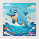 Recherche de dessin de dauphin puzzles Océan