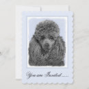 Recherche de caniche invitations Noir