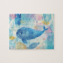 Recherche de baleine bleue puzzles Dessin