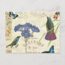 Suche nach vintage lila blume postkarten Schmetterling