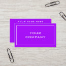 Recherche de couleur violette cartes visite Professionnel