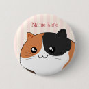 Recherche de chat kawaii badges Rose