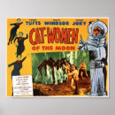 Suche nach katze und mond poster Retro