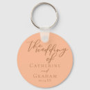 Recherche de couleur de pêche porteclés Minimaliste