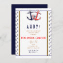 Recherche de ancre bleue invitations Marine