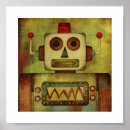 Suche nach retro roboter poster Niedlich