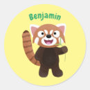 Recherche de panda rouge autocollants Pandas