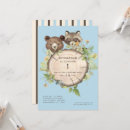 Recherche de woodland animals anniversaire invitations Aquarelle