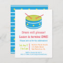 Recherche de drums invitations Fête