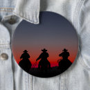 Recherche de cowboys badges Coucher de soleil