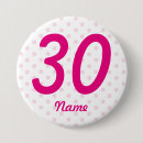 Recherche de 30ème anniversaire badges Girly