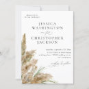 Recherche de pampa mariage invitations Moderne
