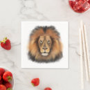 Recherche de roi lion serviettes Aquarelle