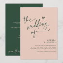 Recherche de rose gold mariage invitations Moderne