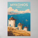 Recherche de moulins de vent posters Mykonos grèce