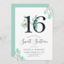 Recherche de turquoise 16ans anniversaire invitations Sweet sixteen