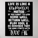 Suche nach match sport poster Badminton