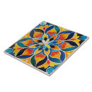Recherche de mandala coloré carreaux Décoratif