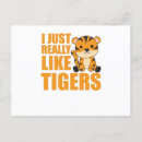 Recherche de tigres mignons cartes postales Chat